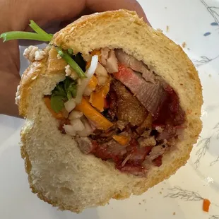 BBQ Pork Banh Mi with extra meat
