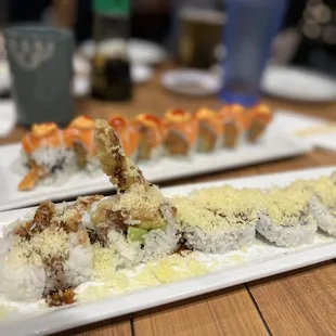 Spider Roll and Hot Date Roll