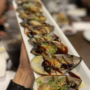 Baked mussels