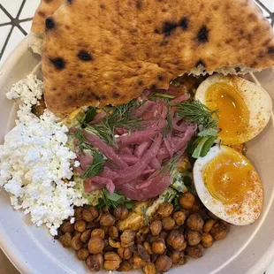 Chicken Shawarma Hummus Bowl