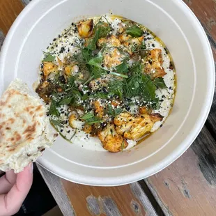 Cauliflower Shawarma Hot Pita