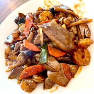 Sauteed Shrimp W/ Pig's Kidney