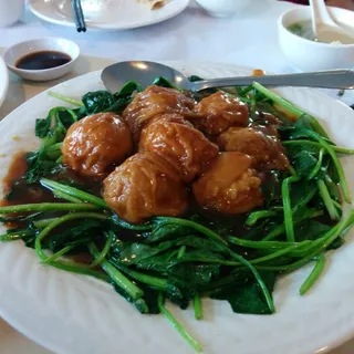 Fried Gluten Stuffed W/ Pork Meat
