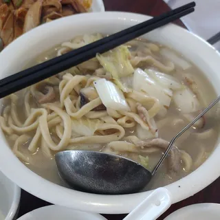 Cabbage & Diced Pork Noodle Soup