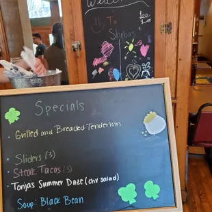 Specials &amp; Welcome