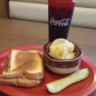 Rascal&apos;s Grilled Cheese, Kettle Chips and Coke Zero