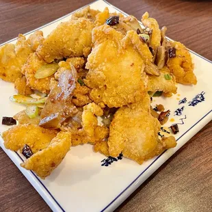 F2. Fish Fillets with Roast Chili Vinaigrette