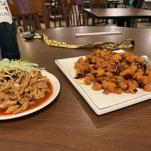 A5. Hand Shredded Chicken with Spicy Sesame Vinaigrette C12. Hot and Spice Chicken