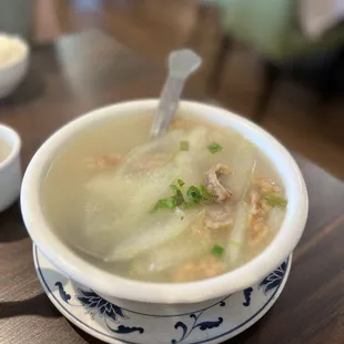 Winter melon and meat soup