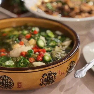sour chinese pickle with fish fillet @lesminaddio