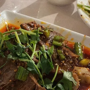 Sichuan Spicy Beef Tripe