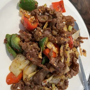 Stir Fried Smoked Tofu