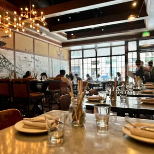 Inside restaurant