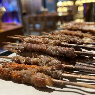 Lamb (20) and Pork Belly Skewers (20)