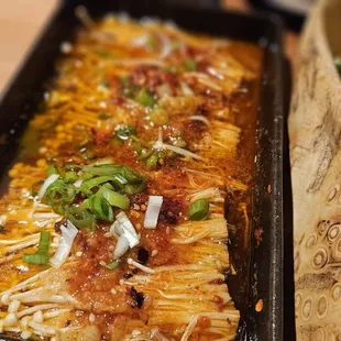 Garlic Enoki Mushrooms