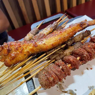 Pineapple Sausage Skewer