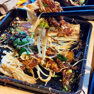 Grilled Enoki Mushrooms