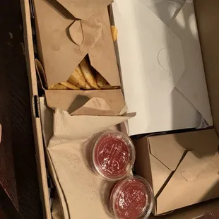 Boxes within Family Meal Box - Small.