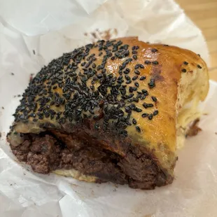a close up of a pastry