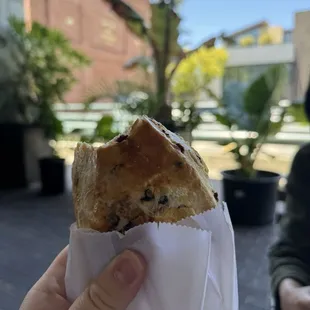 Currant sourdough scone