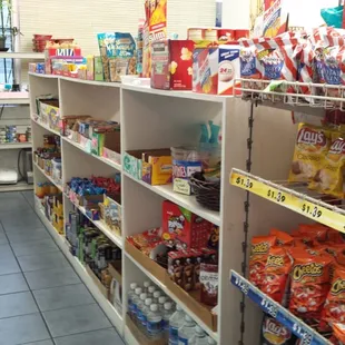 Variety of snacks. ..