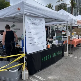 2/2022 tent at Aloha Farm Lovers Ward Farmer Market