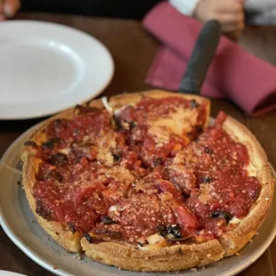 The Classic Deep Dish Pizza