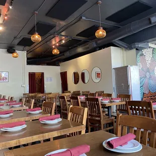 interior, sushi and sashimi
