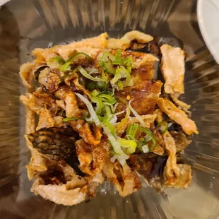 a close up of a plate of food
