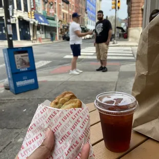 spinach and feta pie, sweet tea