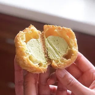 Green Tea Cream Puff