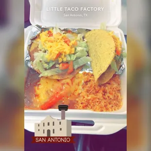 a container of food