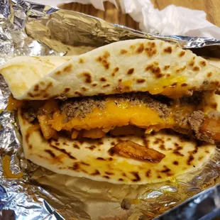 You can drop meat put of this taco and still have a lkt ledt in it.