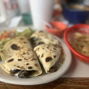 Beef Fajita Quesadilla Tacos
