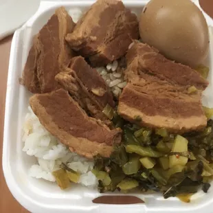 Sliced Pork Stew w/ Rice &amp; Egg ($6.99)