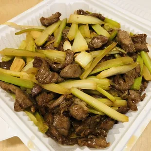 Beef with Chinese Celery