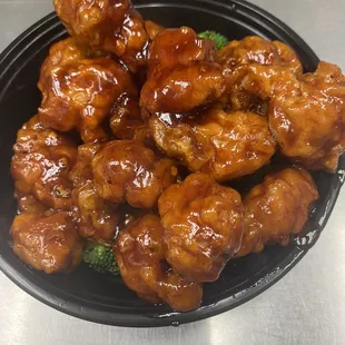 The general To's chicken and boneless ribs and pork fried rice make me so happy tonight.