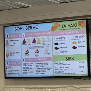 Full menu