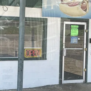 the front of a restaurant