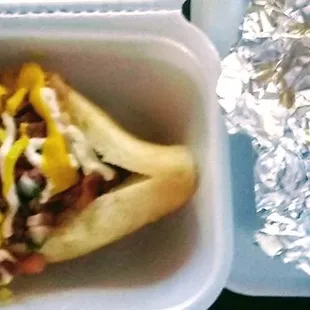 Sonoran Dog and Brisket Street Taco