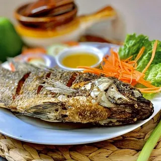 7. Deep Fried Whole Tilapia