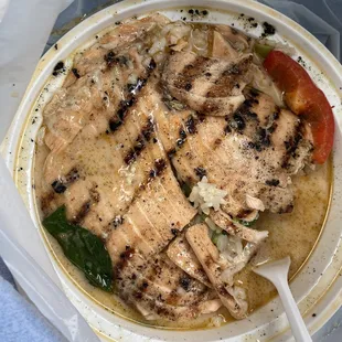 Salmon Curry with extra sauce