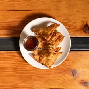 a plate of fried food