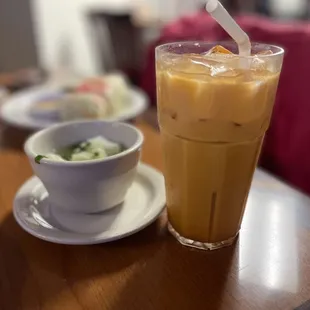Cabbage soup &amp; Thai iced tea