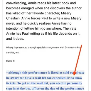 Nowhere did I see anything about being there 10 minutes prior or they will sell your tickets away!!!