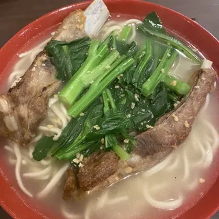 Shanghai Style Pork Ribs Handmade Noodles