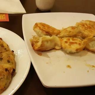 D3. Pork Chive Pot Stickers