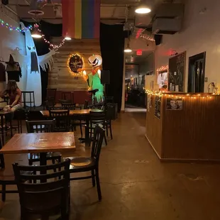 the inside of the restaurant