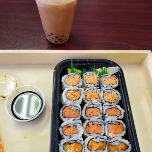 sushi, sashimi, sushi and sashimi, food