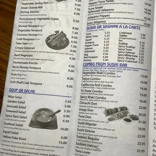 Menu as of 042722